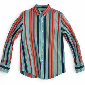 LRL Lauren Jeans Co Ralph Lauren Striped Button Down Shirt M Y2K Cotton